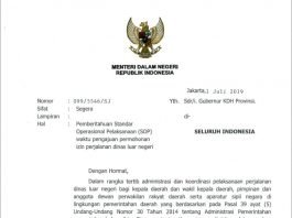 Mendagri Keluarkan Surat Pemberitahuan SOP Pengajuan Permohonan Izin Perjalanan Dinas Luar Negeri