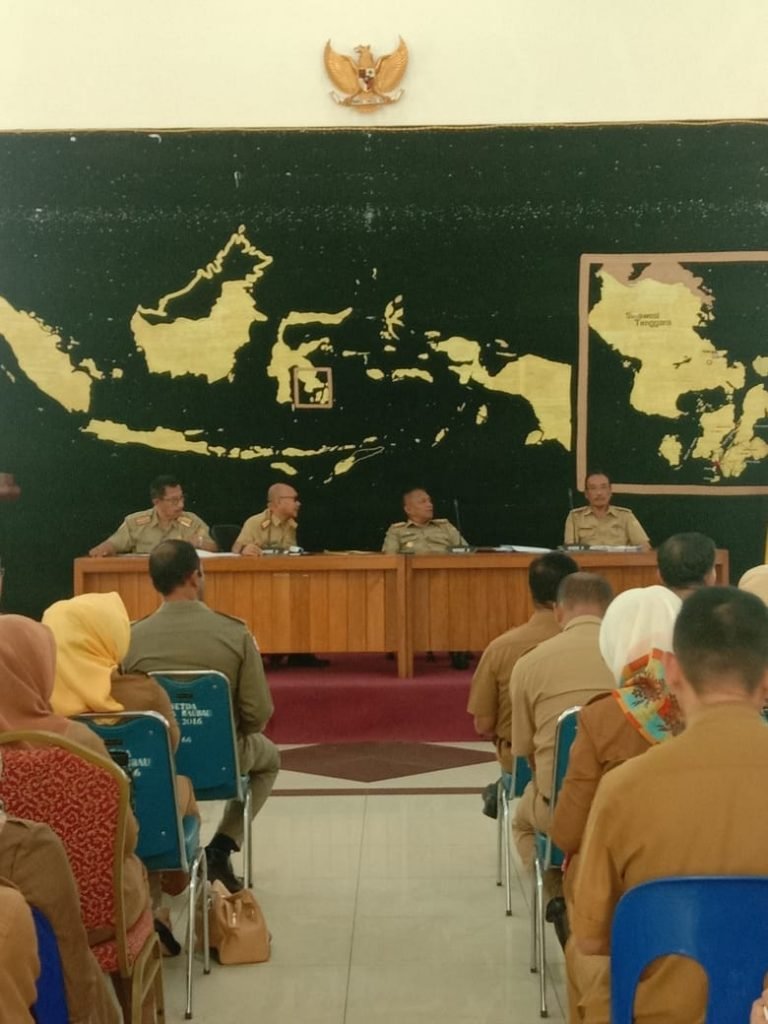INGINKAN HUT KOTA BAUBAU SEMPURNA, PEMKOT RAPAT KOORDINASI