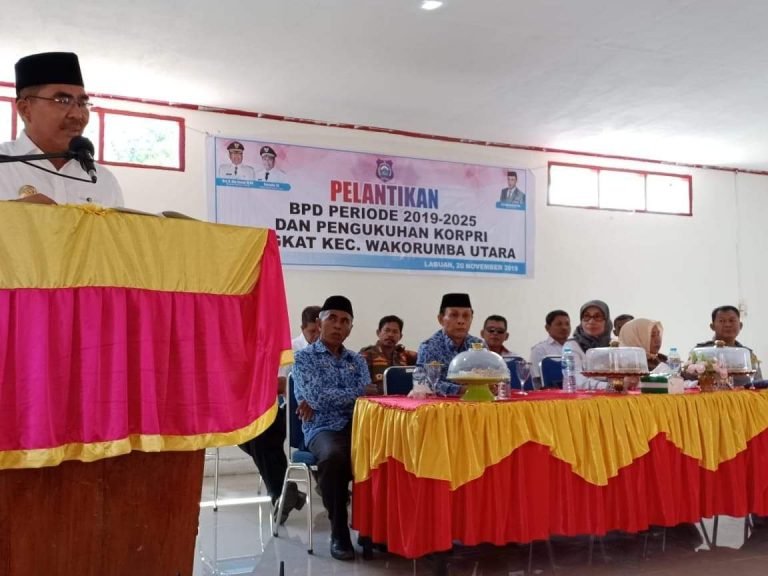 ANGGOTA BPD DAN KORPRI WAKORUMBA UTARA DILANTIK