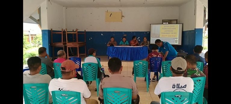 PT PLN DAN MASYARAKAT WARURUMA SEPAKAT PEMBANGUNAN SUTT PINDAH SEJAUH 35 METER