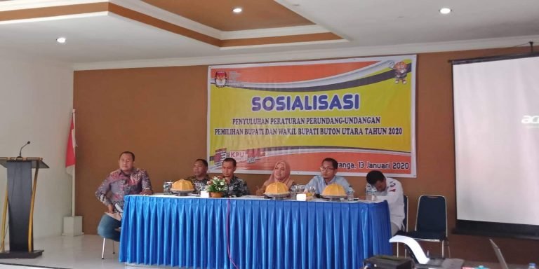 KPU BUTUR GELAR PENYULUHAN PERATURAN PEMILU 2020