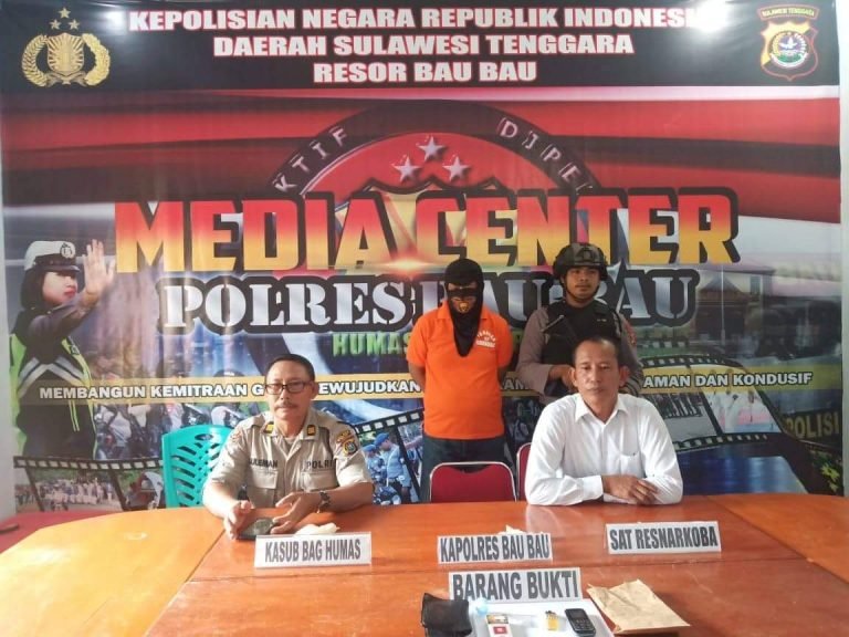SATRESNARKOBA POLRES BAUBAU CIDUK OKNUM ASN PENGGUNA SHABU DI HOTEL