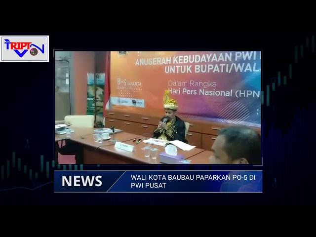 WALI KOTA BAUBAU PRESENTASI PO-5 DI PWI PUSAT
