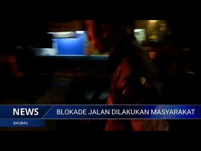 BLOKADE JALAN, WARGA KANAKEA TAGIH JANJI POLISI