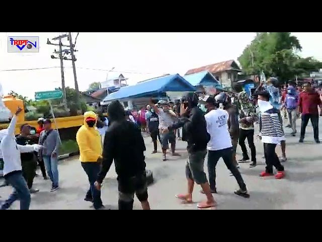 MASSA DI KANAKEA BOIKOT JALAN, MINTA UNGKAP KASUS LA MARKO