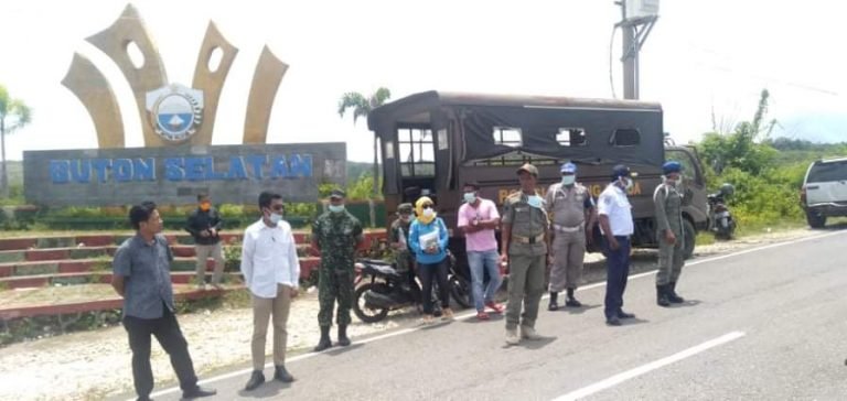 POSKO PERBATASAN BAUBAU-BUSEL RAZIA PENGENDARA LUAR DAERAH