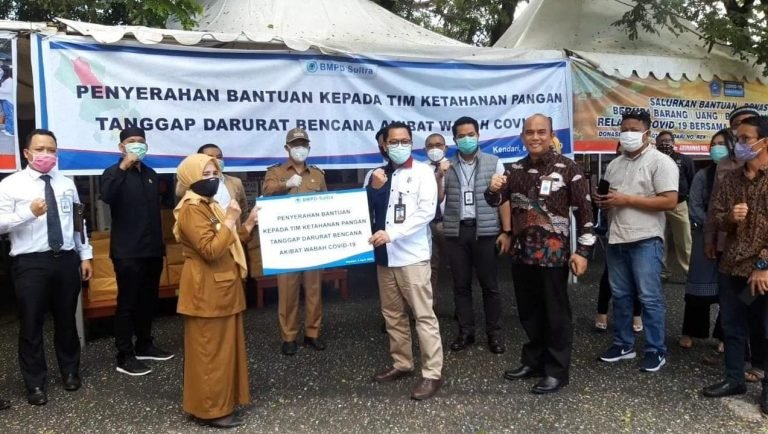 BMPD SERAHKAN BANTUN KEPADA SATGAS COVID 19