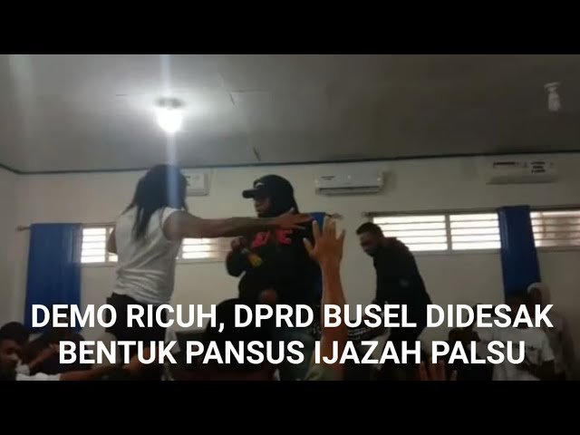 DEMO RICUH, DPRD BUSEL DIDESAK BENTUK PANSUS IJAZAH PALSU
