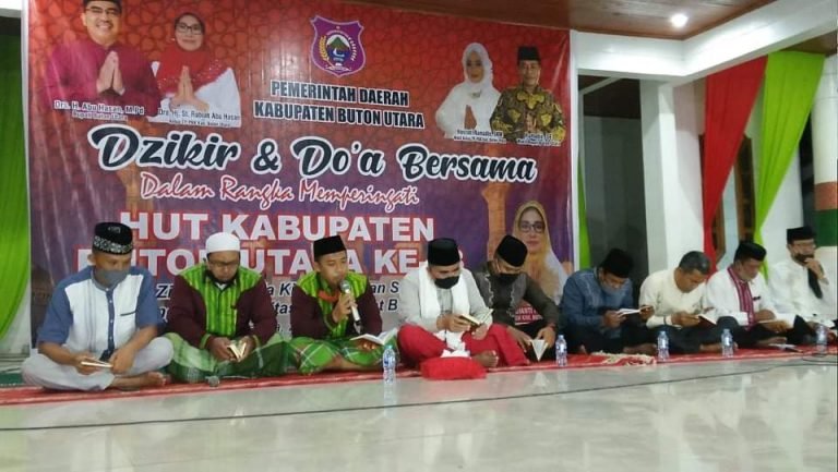 PERINGATI HUT KE-13, PEMDA BUTUR GELAR DZIKIR DAN DO’A BERSAMA