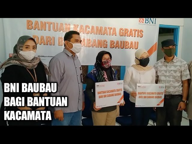WARGA DAPAT BANTUAN 192  KACAMATA DARI BNI BAUBAU