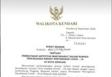 KENDARI BERLAKUKAN JAM MALAM