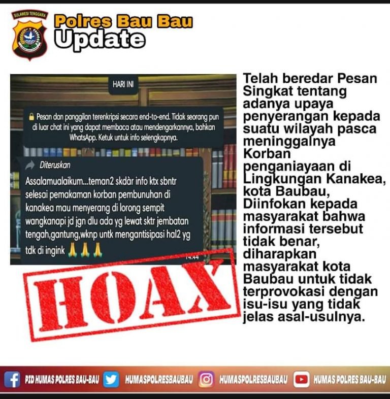 HOAX: AKAN ADA PENYERANGAN DI WANGKANAPI
