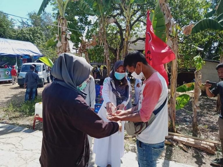 PUSKESMAS KALEDUPA AKTIF MONITORING PROTOKOL KESAHATAN SETIAP TITIK KAMPANYE