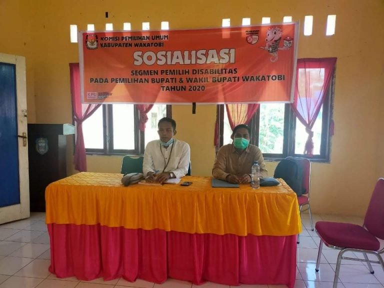 KPU WAKATOBI SISIR PENYANDANG DISABILITAS GELAR SOSIALISASI
