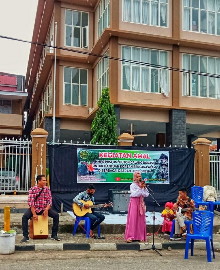 PANGGUNG JALANAN, HMPS PBSI UM-BUTON RESPON KORBAN BENCAN ALAM