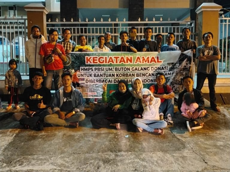 HMPS PBSI UM BUTON: TERIMA KASIH MASYARAKAT BAUBAU ATAS DONASINYA