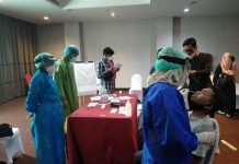 60 WARTAWAN PESERTA UKW JALANI RAPID ANTIGEN COVID 19