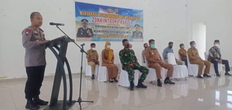 POLRES BUTUR GELAR DEKLARASI WILAYAH WBK DAN WBBM
