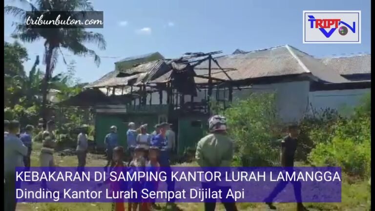 KEBAKARAN RUMAH, API “JILAT” KANTOR LURAH LAMANGGA
