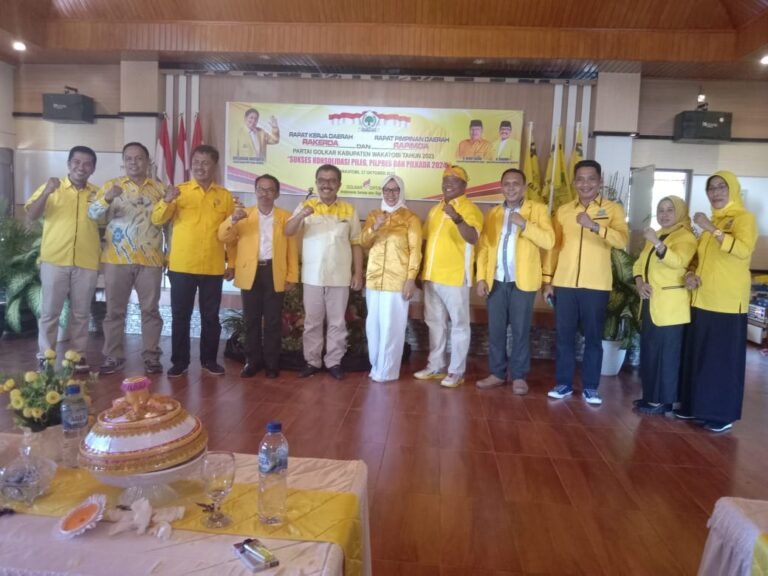 RAKERDA DAN RAPIMDA GOLKAR WAKATOBI RESMI DITUTUP, PAC REKOM SEJUMLAH FIGUR POTENSIAL MAJU PILKADA 2024
