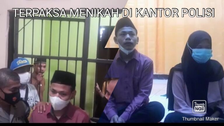 TAHANAN INI MENIKAH DI KANTOR POLISI
