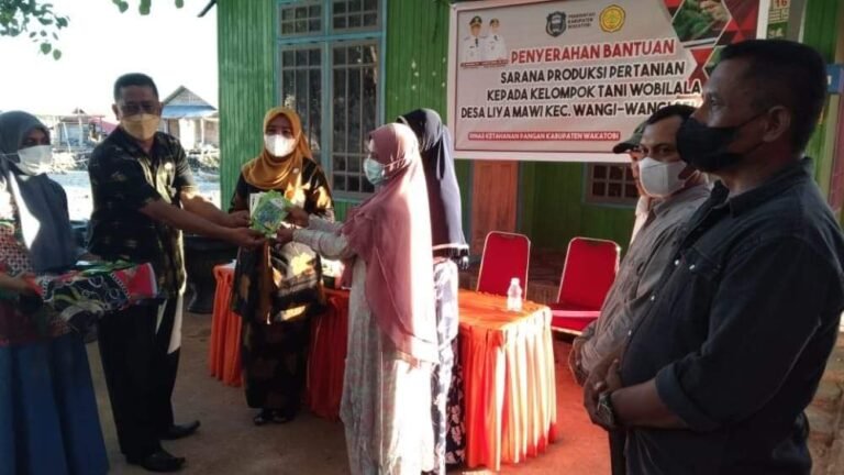 PETANI DESA LIYA MAWI DAPAT BANTUAN SAPRODI DARI KETUA TP-PKK