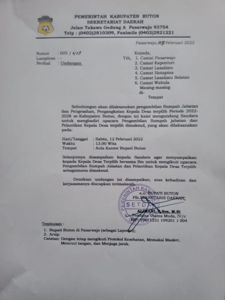 JIKA TIDAK ADA HALANGAN, 12 FEBRUARI KADES YANG TERPILIH BAKAL DILANTIK