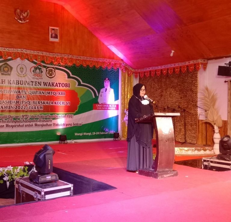 TUTUP MTQ DAN FSQ 2022, WAKIL BUPATI WAKATOBI TITIP PESAN RELIGIUS