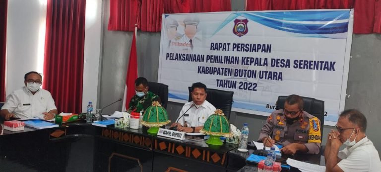 PEMKAB BUTUR GELAR RAPAT BAHAS PERSIAPAN PILKADES SERENTAK