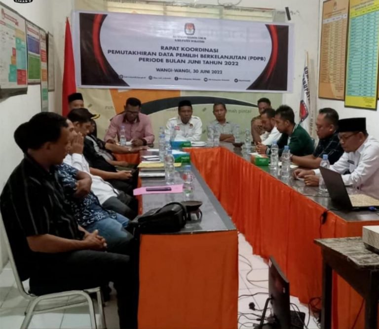 INILAH JUMLAH DAFTAR PEMILIH BERKELANJUTAN KABUPATEN WAKATOBI PERIODE JUNI 2022