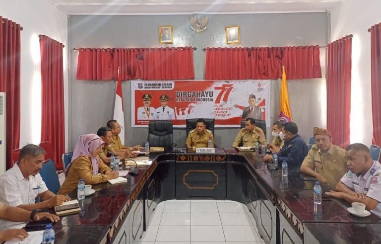 WAKIL BUPATI BUTUR HADIRI RAKOR PENGENDALIAN INFLASI DAERAH