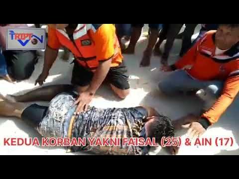 TENGGELAM, DUA WARGA BAUBAU DI SELAMATKAN PETUGAS PENGAWAS BPBD