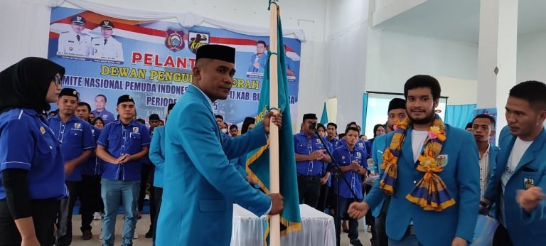 MAZLIN RESMI JABAT KETUA KNPI BUTUR PERIODE 2022-2025