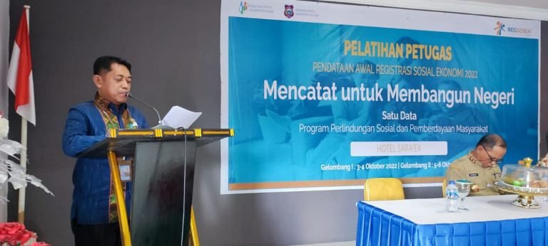 BPS BUTUR GELAR PELATIHAN PETUGAS PENDATAAN REGSOSEK 2022