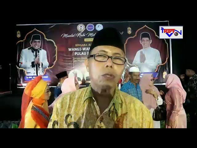 MERIAH, RIBUAN ORANG HADIRI MAULID NABI BERSAMA KERUKUNAN, WANGI-WANGI, TOMIA AN BINONGKO