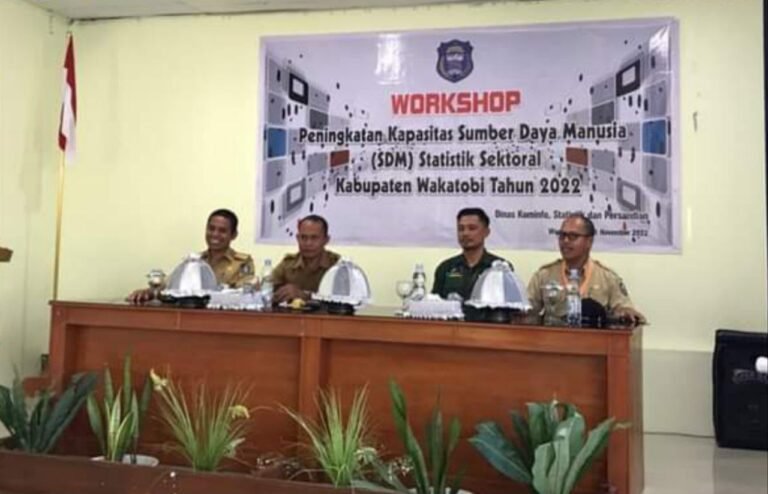 WUJUDKAN WAKATOBI DALAM SATU DATA, DINAS KISP WAKATOBI GELAR WORKSHOP