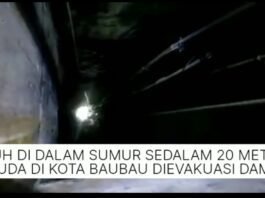 JATUH DI SUMUR SEDALAM 20 METER
