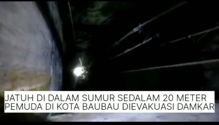 JATUH DI SUMUR SEDALAM 20 METER