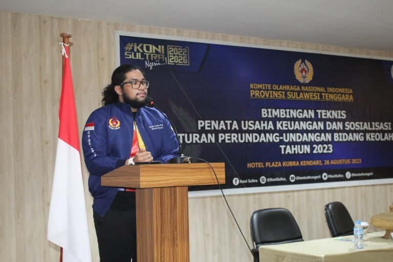 GELAR BIMTEK PENGELOLAAN DANA HIBAH, BEGINI PESAN KETUA KONI SULTRA