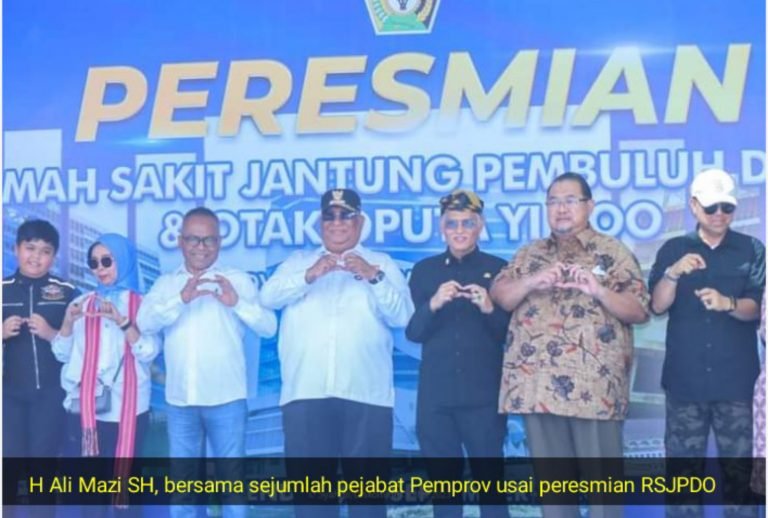 GUBERNUR SULTRA RESMIKAN RUMAH SAKIT JANTUNG PEMBULUH DARAH DAN OTAK