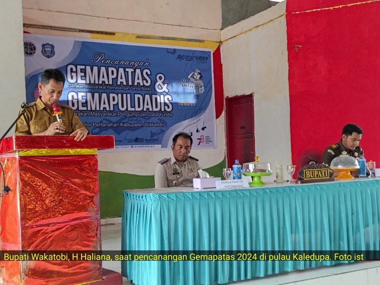 PULAU KALEDUPA TARGET GEMAPATAS DAN GEMAPULDADIS PTSL 2024 DI WAKATOBI