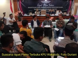 PEROLEHAN SUARA PARPOL PESERTA PEMILU DAN KOMPOSISI ANGGOTA DPRD WAKATOBI 2024-2029