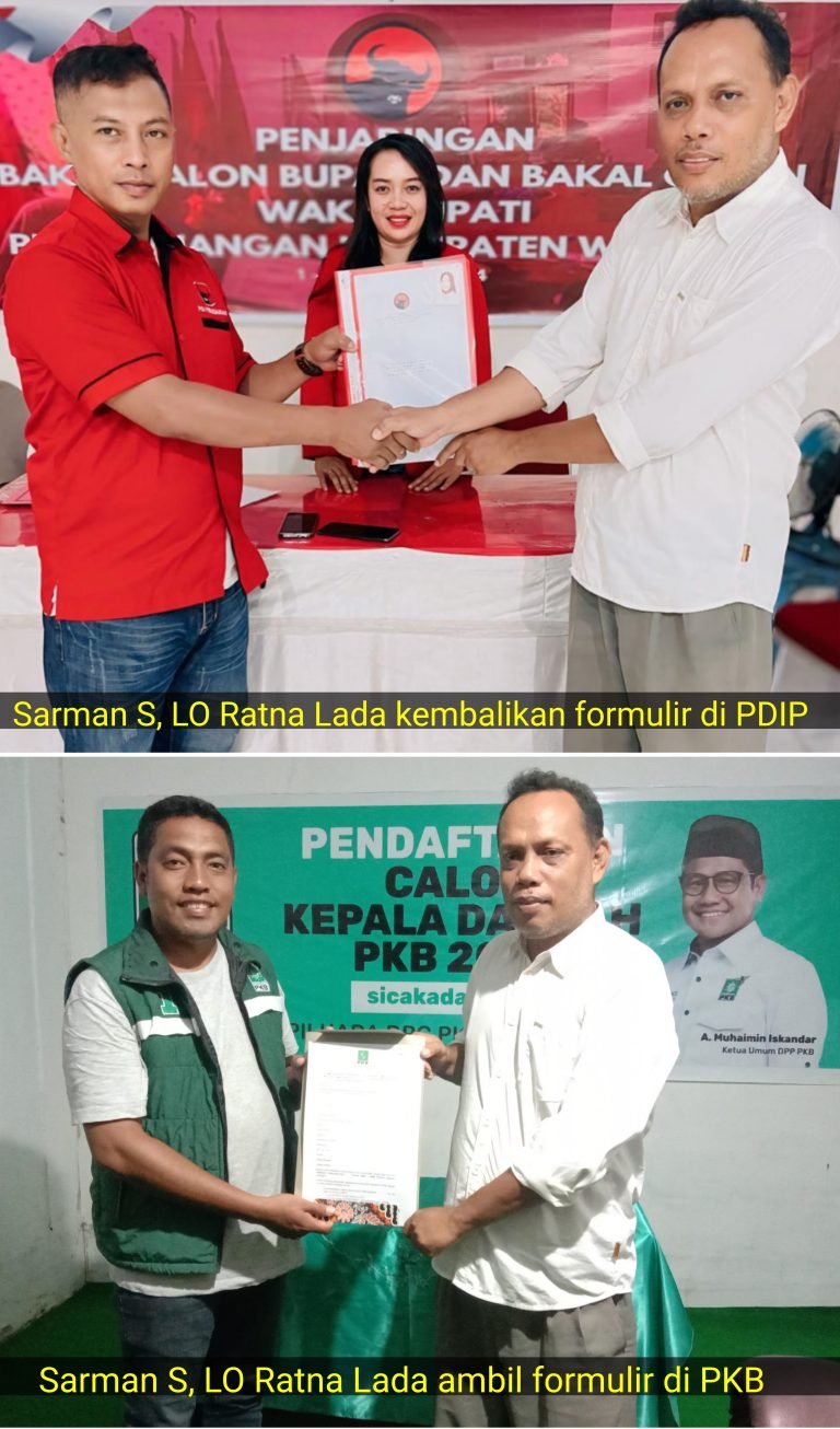 PENDAFTARAN BALON BUPATI WAKATOBI DI PDIP BERAKHIR, PKB BARU MEMULAI