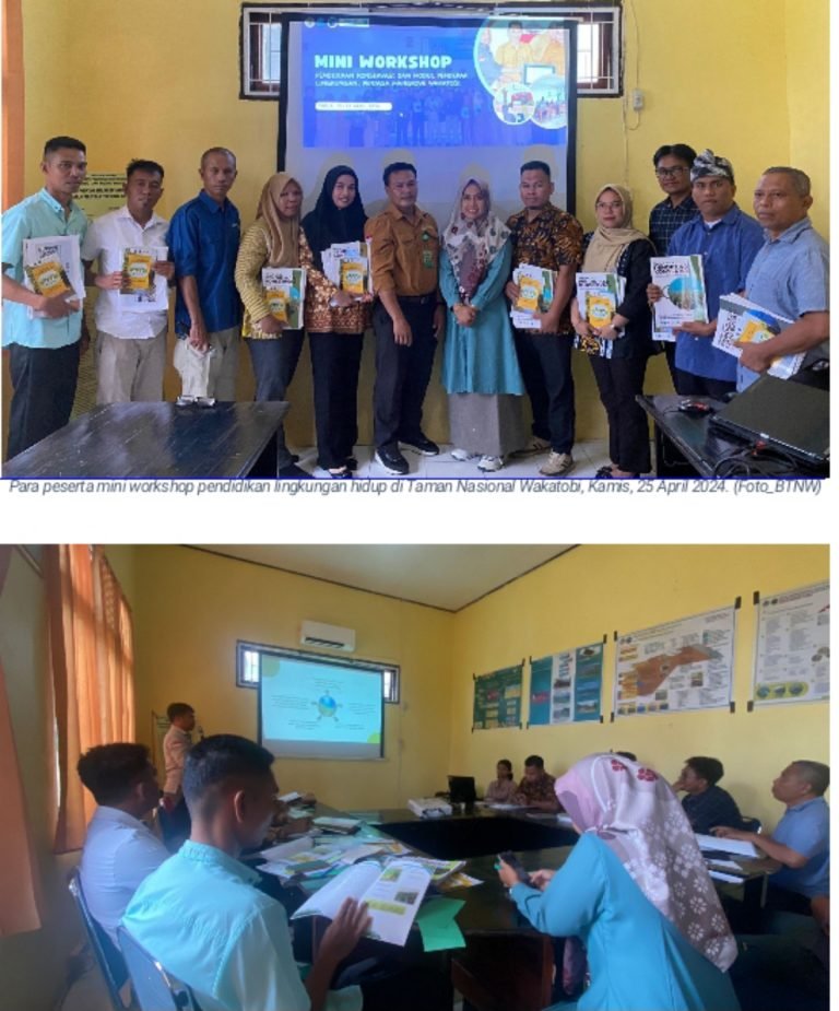 BTNW DAN PEMKAB WAKATOBI UNDANG GURU SD DAN SMP GELAR MINI WORKSHOP PLH