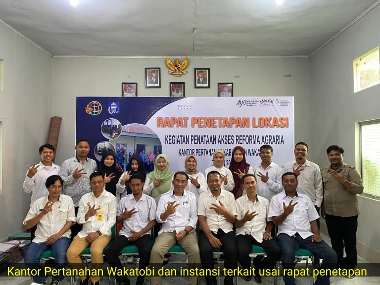 TIGA DESA DI WAKATOBI DITETAPKAN PUSAT KEGIATAN REFORMA AGRARIA 2024