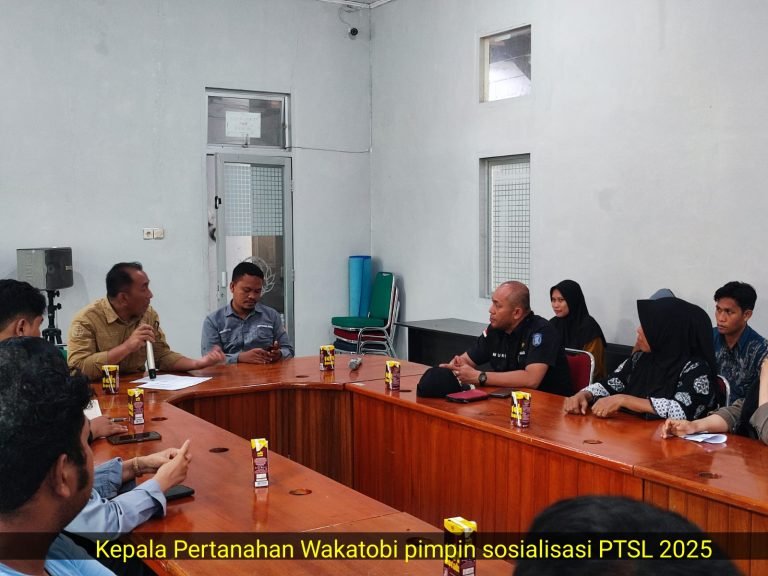 KANTOR PERTANAHAN WAKATOBI SOSIALISASI SERTIPIKAT ELEKTRONIK DAN PTSL 2025