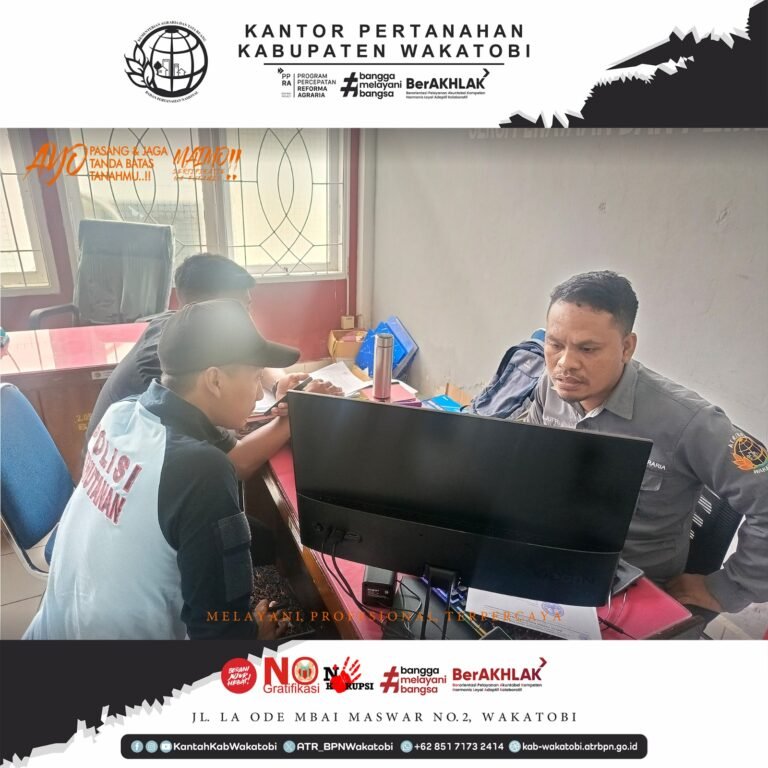 Kantor Pertanahan Wakatobi dan BTNW Gelar Rakor Bahas Kawasan Konservasi
