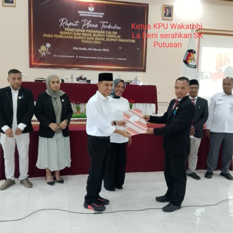 Ditetapkan Sebagai Paslon Bupati/Wakil Bupati Wakatobi Terpilih Pilkada 2024, Begini Pesan Haliana-Safia Wualo