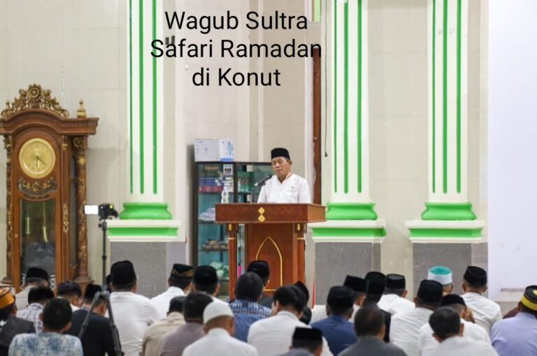 Safari Ramadhan di Konawe Utara, Wagub Sultra Serahkan 6.000 Paket Sembako