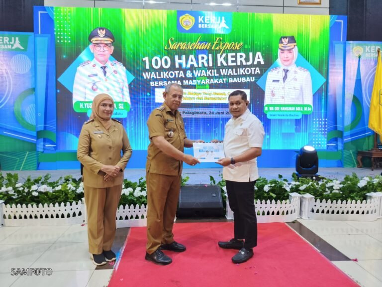 Capaian Program 100 Hari Kerja Pemkot Baubau, Wali Kota: 83 Persen Tuntaskan Agenda Prioritas